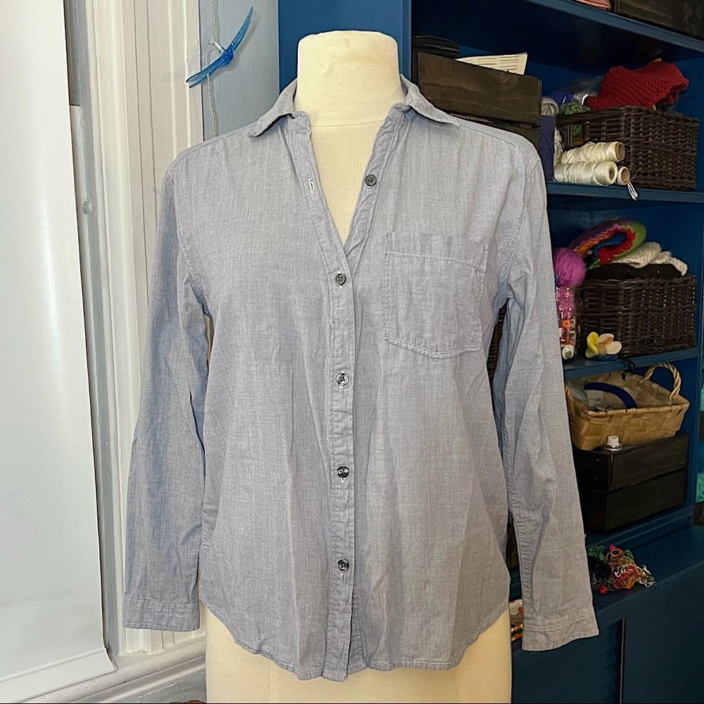 Blue button down shirt from aerie